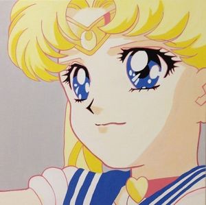 Sailor moon canvas painting